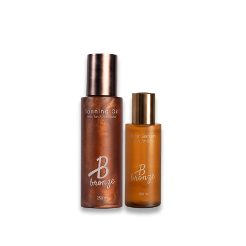 Tanning oil  & Hair serum